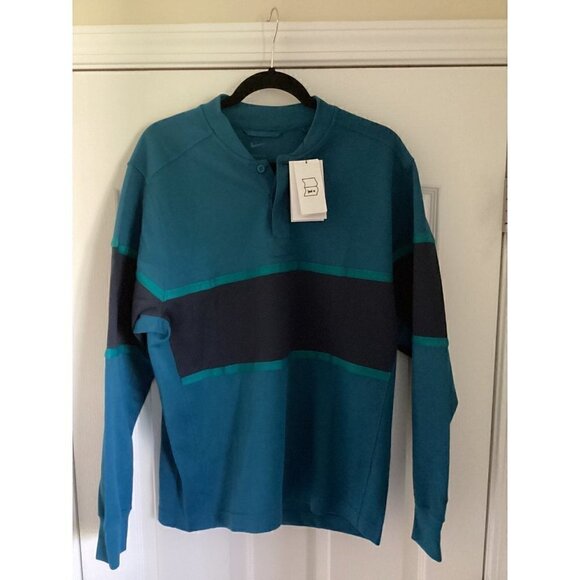 Nike-golf - dri-Fit men's long-Sleeve golf top size: medium color: marina/Obsidi - Picture 4 of 12